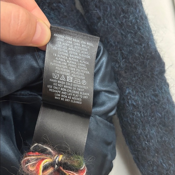 NWT Anthropologie Vertical Garden Sweater Cardigan in Blue Motif - Picture 10 of 11